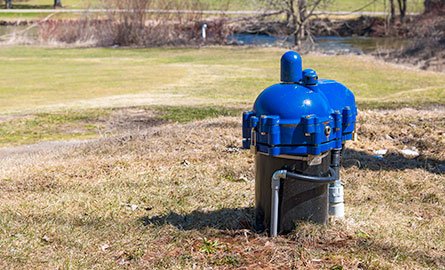 Photo of a well above the ground